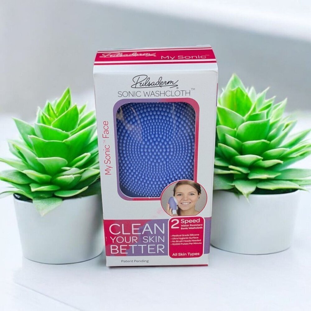 Pulsaderm Sonic Washcloth - Skin Brush Micro Pulse Cleansing (New)